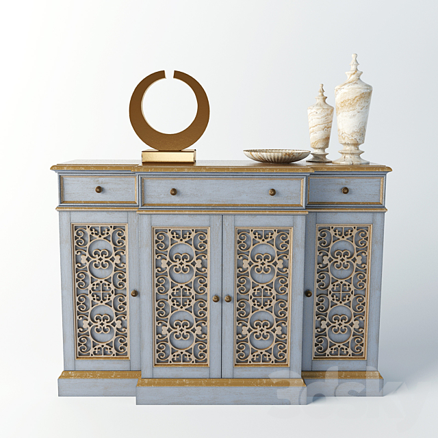 Ellie Scrolls Sideboard 3DSMax File - thumbnail 2