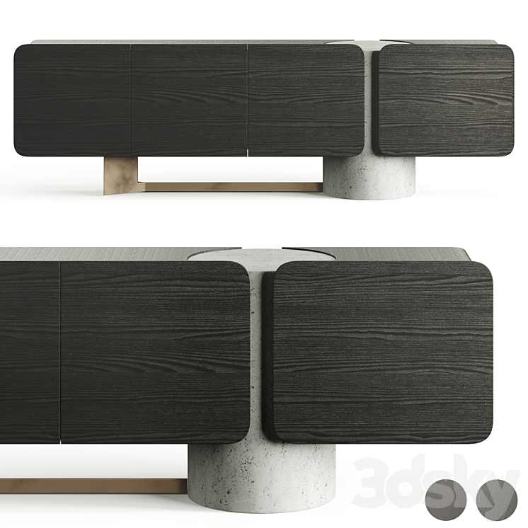 Enne Titano Sideboard By Maurizio Manzoni 3DS Max Model - thumbnail 3