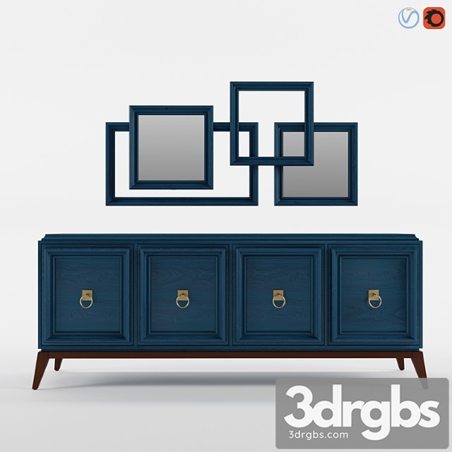 Enza home sideboard 2 3dsmax Download - thumbnail 1