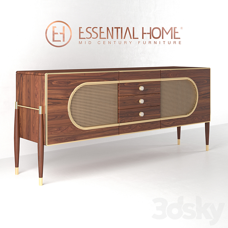 Essential Home Dandy Sideboard 3DS Max - thumbnail 1