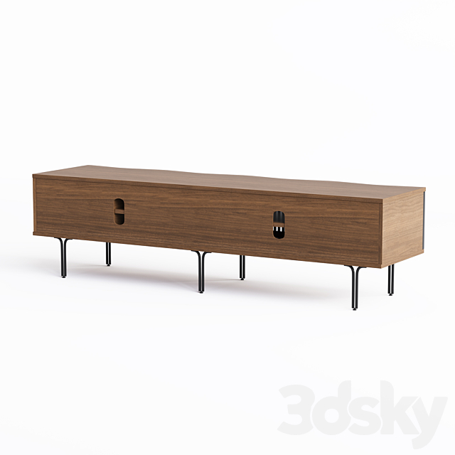 Extra Wide TV Unit Zaragoza 3DSMax File - thumbnail 3