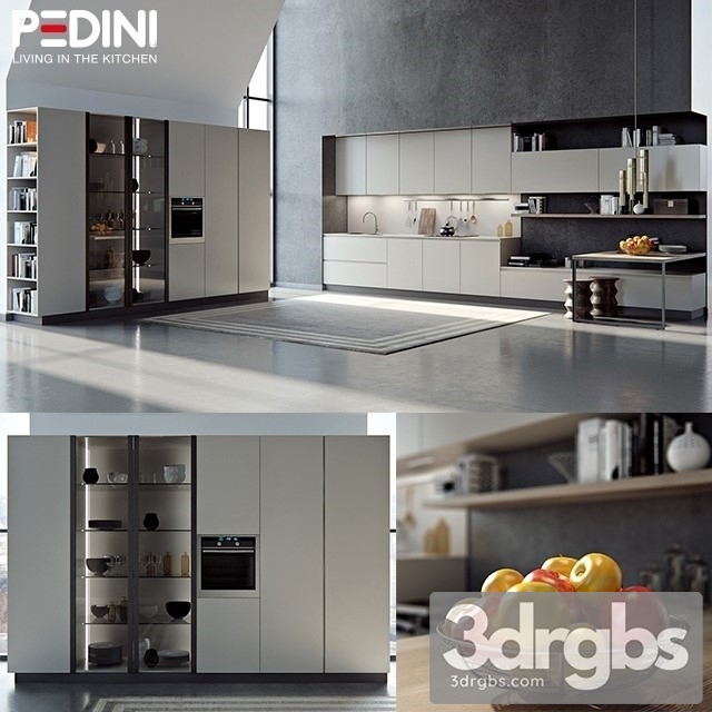 Fendi Moderm Kitchen 3dsmax Download - thumbnail 1