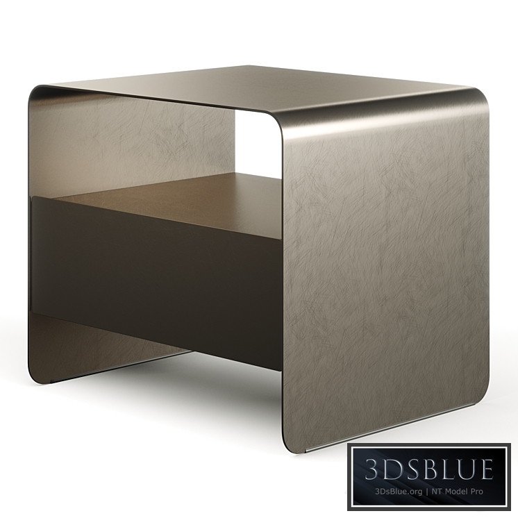 Flou Foglio Metal Bedside Table 3DS Max - thumbnail 3