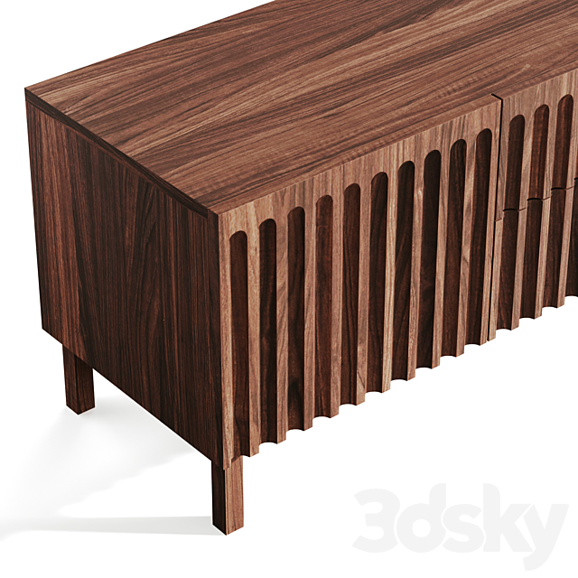 FLUTED (MEDIA) CABINET by Galvin Brothers 3DSMax File - thumbnail 2