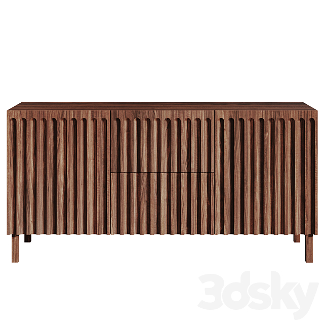 FLUTED SIDEBOARD by Galvin Brothers 3DSMax File - thumbnail 3