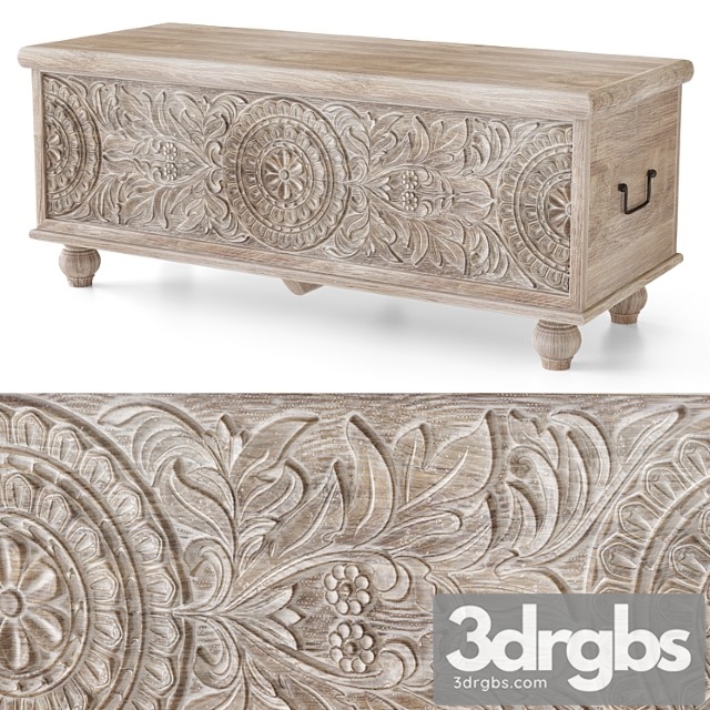 Fossil ridge storage bench from ashley furniture - thumbnail 1