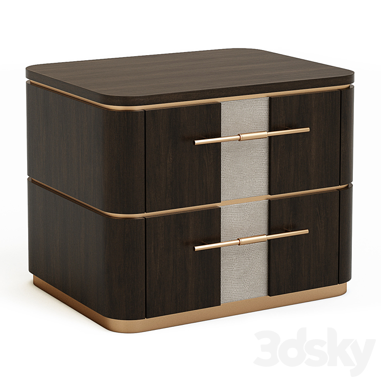 Frato – Agra bed side table \/ nightstand 3DS Max Model - thumbnail 1