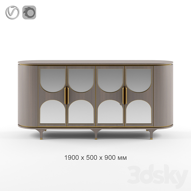 Frato VERONA Sideboard 3DS Max - thumbnail 1