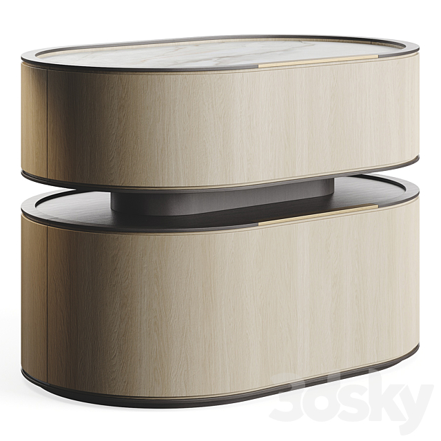 Frato Yabu Bedside Table 3ds Max - thumbnail 2