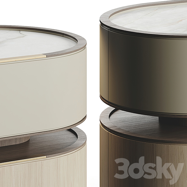 Frato Yabu Bedside Table 3ds Max - thumbnail 3