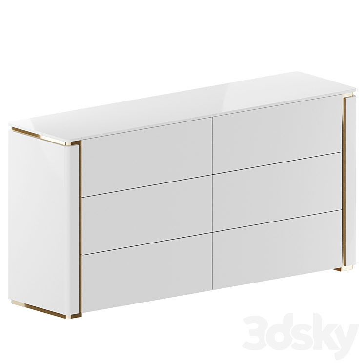 frendis chest of drawers 3DS Max Model - thumbnail 3