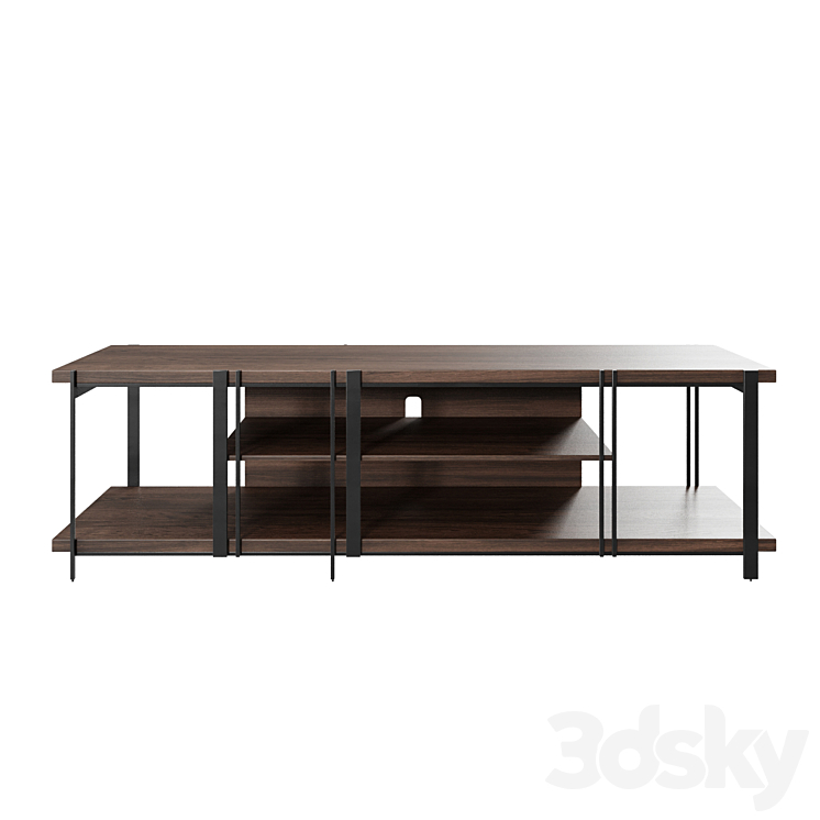 Furman Soho TV cabinet 3DS Max Model - thumbnail 2