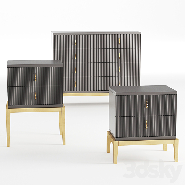 Furniture set Cavio Casa Sidney collection 3DS Max - thumbnail 1