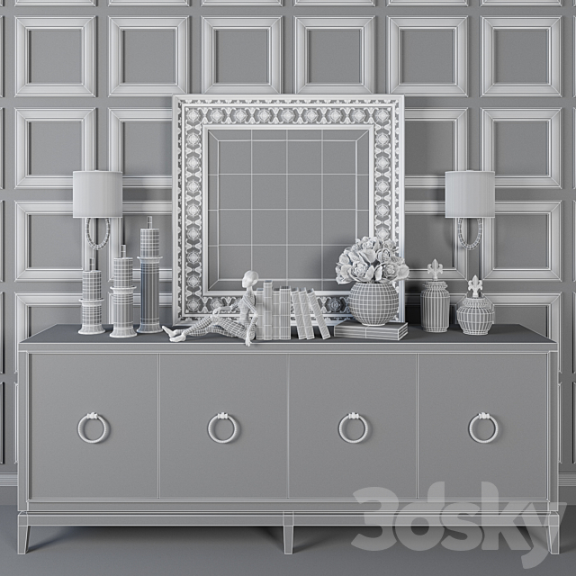 Galimberti Nino Asmara + decorative set 3DSMax File - thumbnail 3