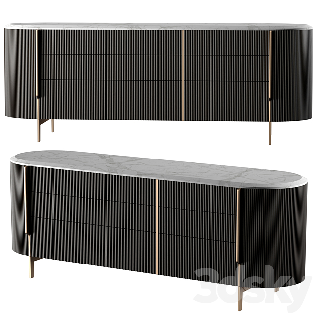 Gallotti & Radice Kumi sideboard 3DSMax File - thumbnail 1