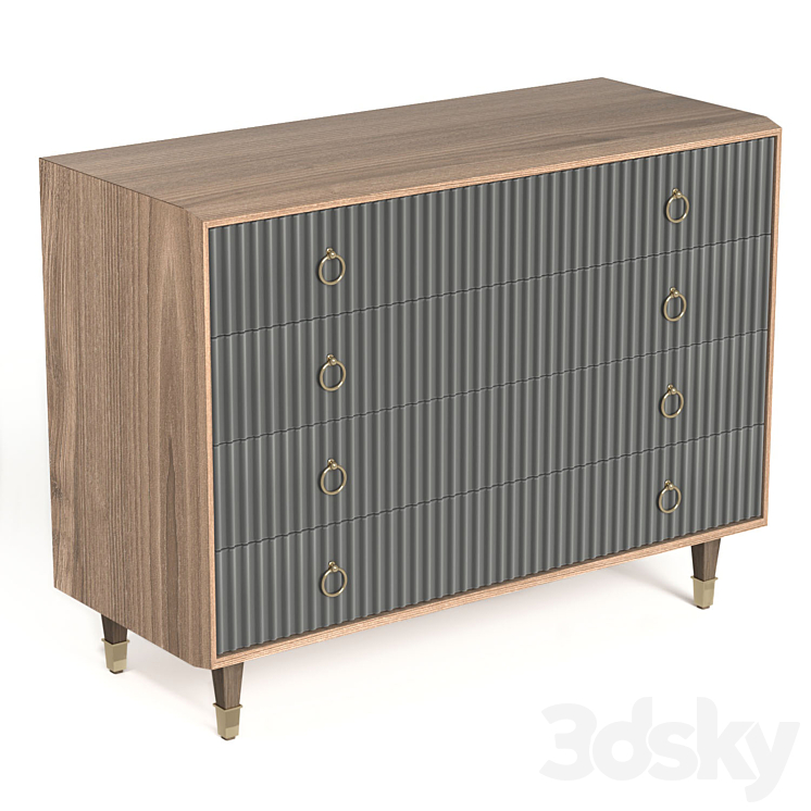 Garda Decor Chest of drawers and bedside tables 3DS Max - thumbnail 2