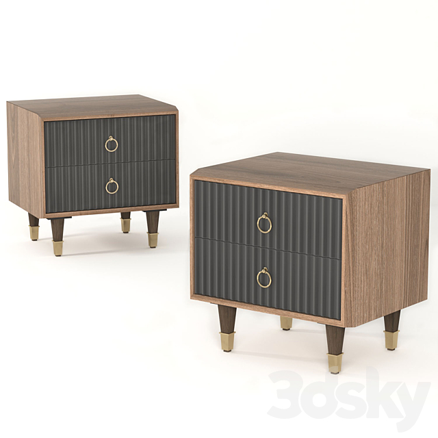 Garda Decor Chest of drawers and bedside tables 3DSMax File - thumbnail 3