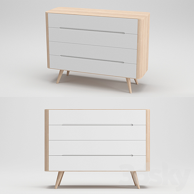 Gazzda Ena Two Chest of Drawers 3DSMax File - thumbnail 1