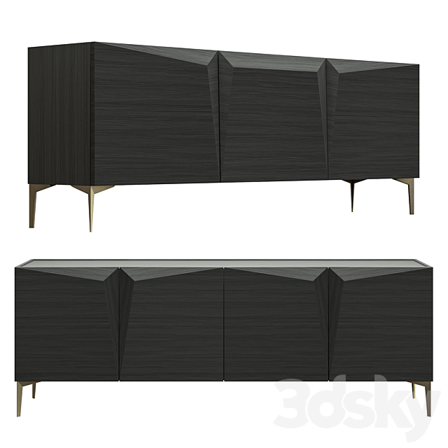 GD Arradamenti ROSA DEI VENTI storage sideboard 3DSMax File - thumbnail 1