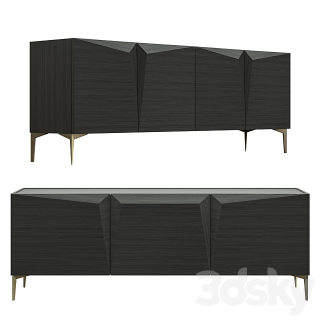 GD Arradamenti ROSA DEI VENTI storage sideboard 3DSMax File - thumbnail 2