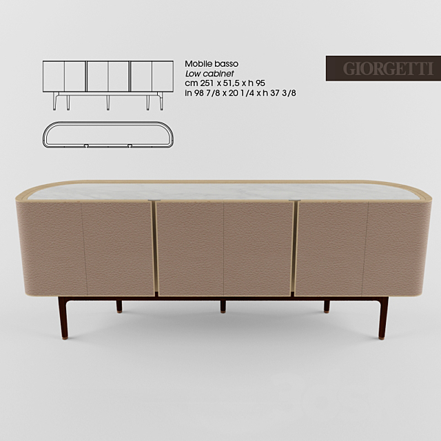 Giorgetti MOORE 3ds Max - thumbnail 2