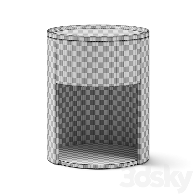 Giorgetti Side Vibe Bedside Table 3DS Max Model - thumbnail 2