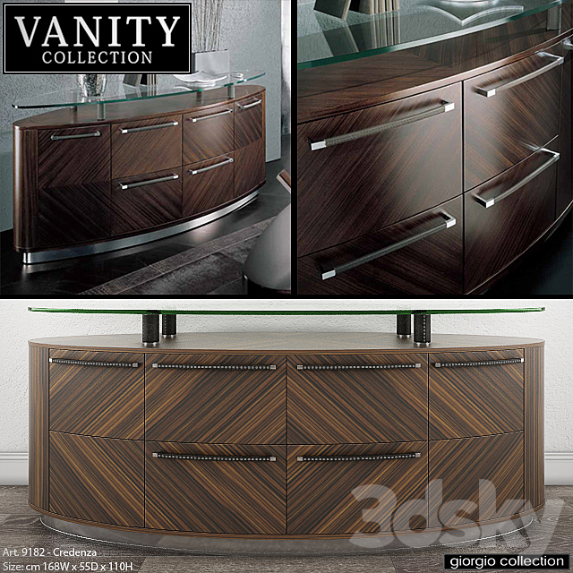 GIORGIO COLLECTION Vanity – Art. 9182 – Credenza 3DSMax File - thumbnail 1