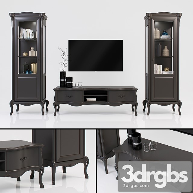 Giorgiocasa – valpolicella – showcase cabinet for tv 2 3dsmax Download - thumbnail 1