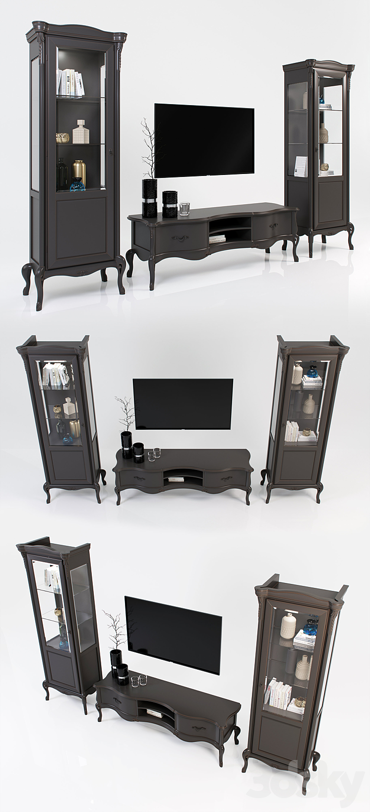 Giorgiocasa – Valpolicella – showcase cabinet for TV 3DS Max - thumbnail 2