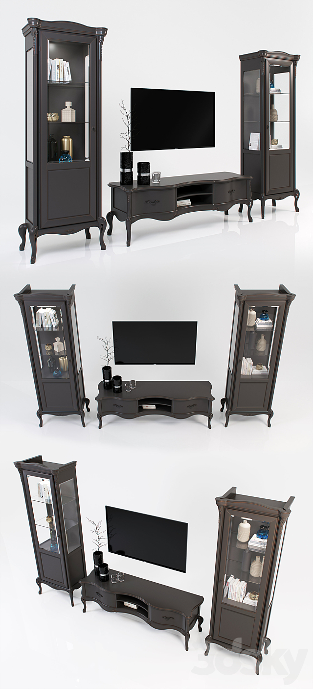 Giorgiocasa – Valpolicella – showcase. cabinet for TV 3DSMax File - thumbnail 2