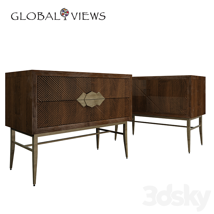 Global Views console and chest 3DS Max - thumbnail 2