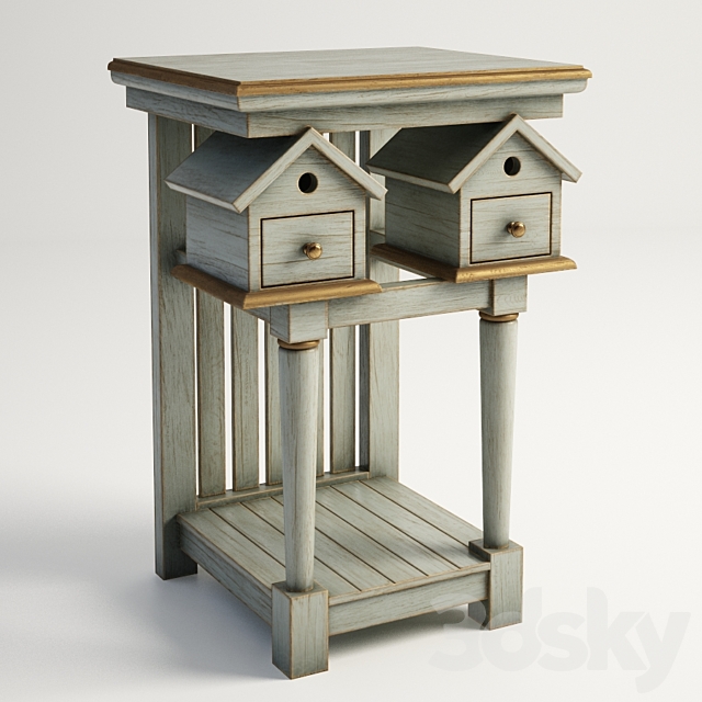 GRAMERCY HOME – BIRDHOUSE SIDE TABLE 522.013-FGG 3DSMax File - thumbnail 1