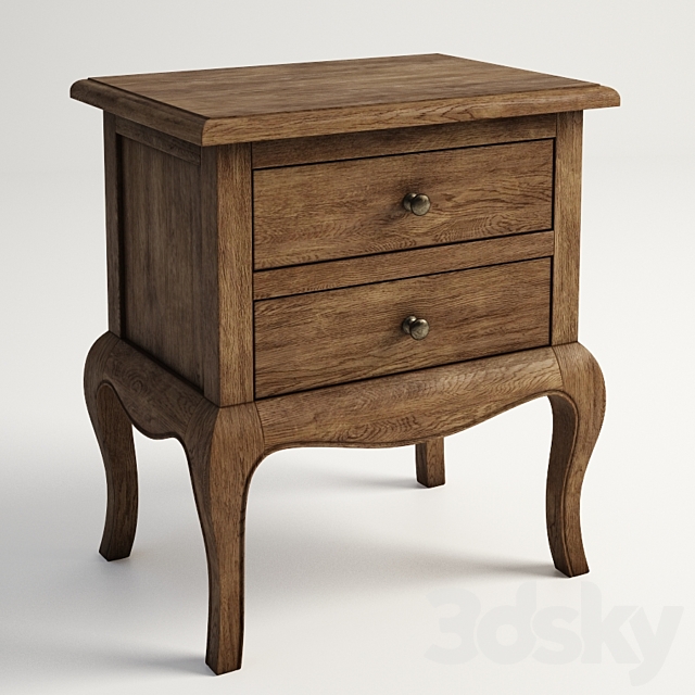 GRAMERCY HOME – Edith Bedside Table 701.001 3DSMax File - thumbnail 1