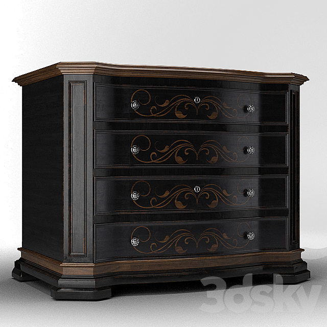 Grandover 2 Drawer Chest 3DSMax File - thumbnail 2