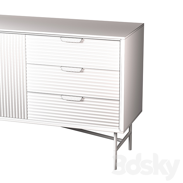 Haines Wide Sideboard 3DS Max Model - thumbnail 3