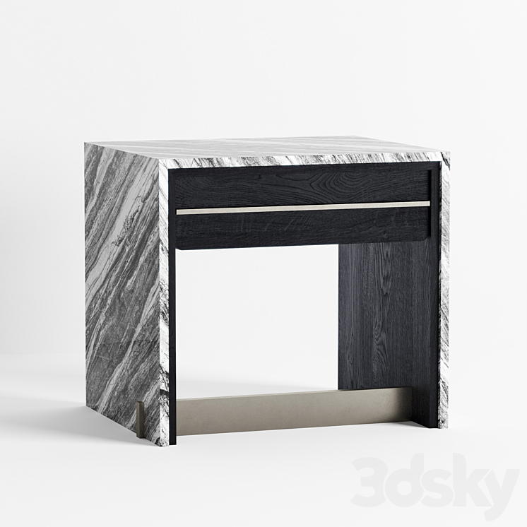 Hallman chang taylor nightstand 3DS Max Model - thumbnail 1