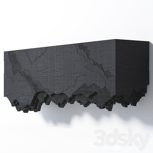 Hanging chest of drawers Ledge 72 3DSMax File - thumbnail 1