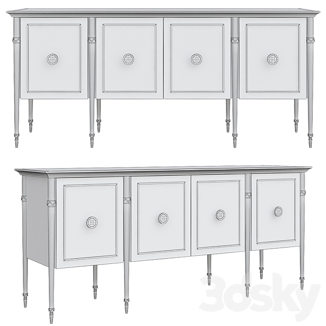 Hanover sideboard 3DSMax File - thumbnail 2