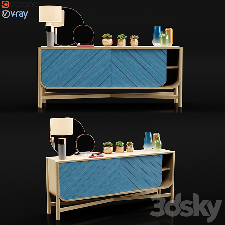 Hartô marius sideboard 3DS Max - thumbnail 1