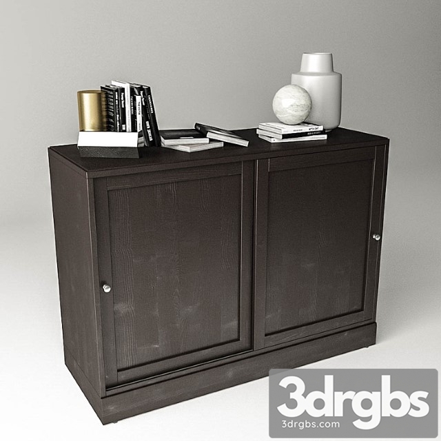 Havsta cabinet with base 2 3dsmax Download - thumbnail 1