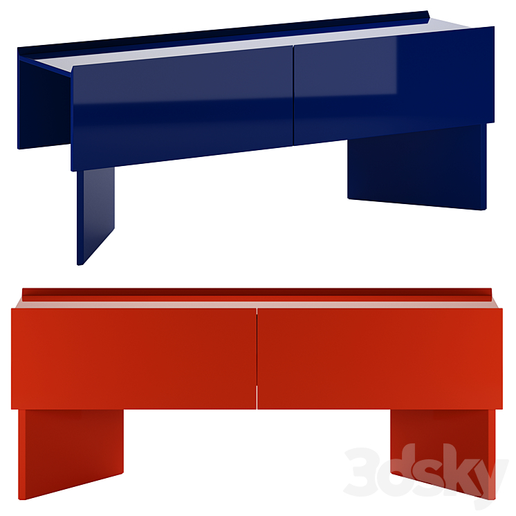 Hayama Sideboard by Cassina 3DS Max - thumbnail 1