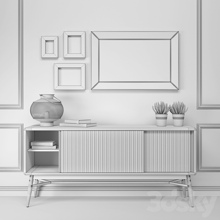 Hendrix Sideboard 2 3DS Max - thumbnail 2