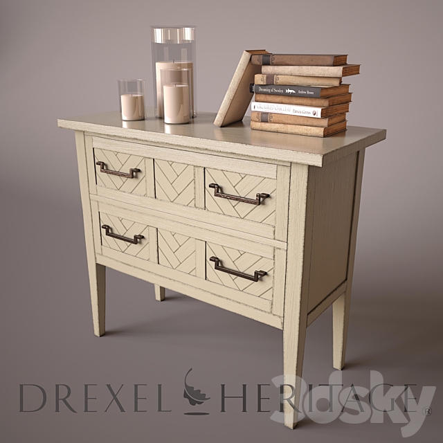 Herringbone Night Stand 1 3DSMax File - thumbnail 1