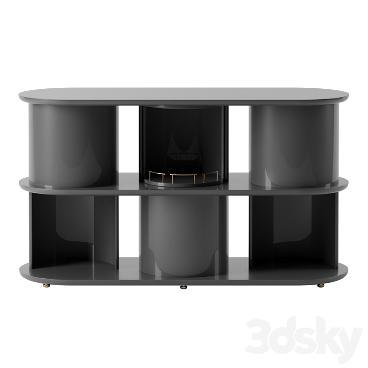 Hide and seek sideboard by Gallotti & Radice 3DS Max Model - thumbnail 3