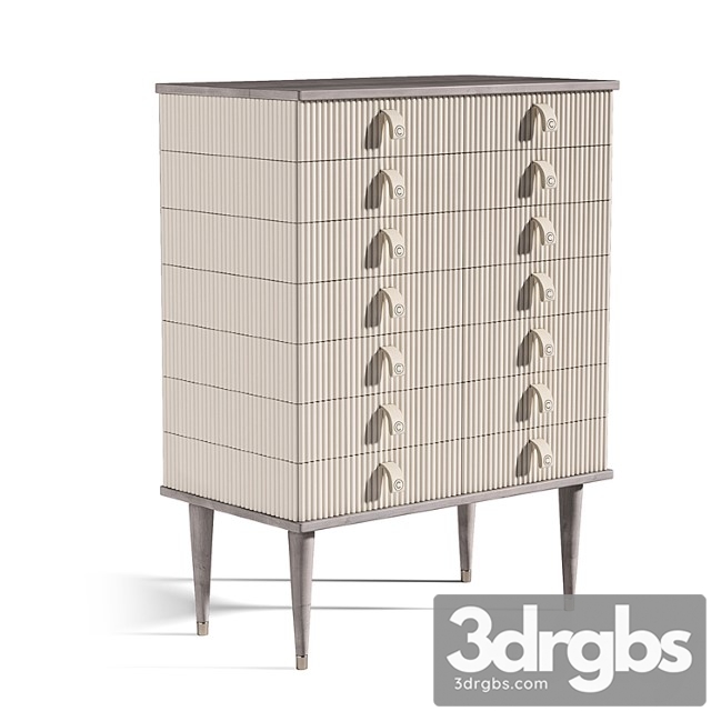 High chest of drawers cipriani homood cocoon high chest of drawers - thumbnail 1