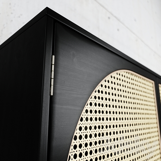 HKLiving – Webbing Dressoir Cabinet Black 3DS Max Model - thumbnail 3