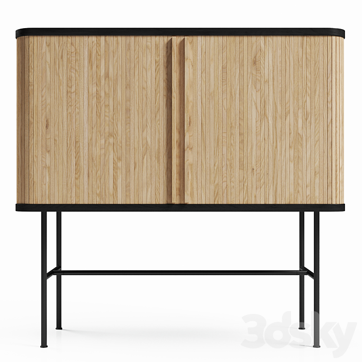 H&M Cabinet with shutter doors 3DS Max - thumbnail 2