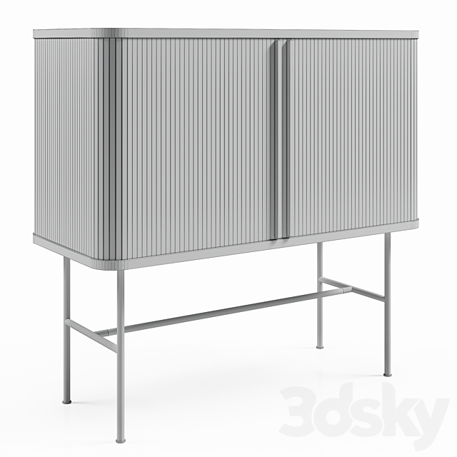 H&M Cabinet with shutter doors 3DSMax File - thumbnail 3