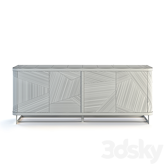 Hooker Furniture Melange Kendrix Credenza 3DSMax File - thumbnail 3