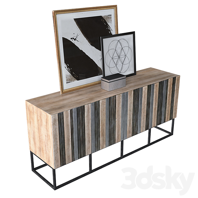 Hooker Melange Brady Credenza 3DSMax File - thumbnail 2